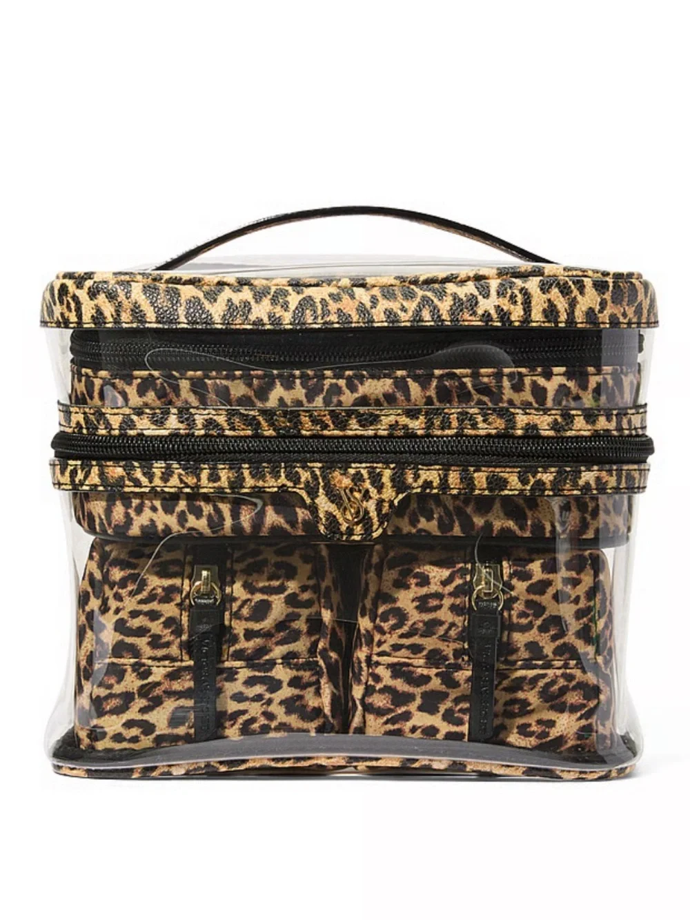 Victorias Secret Cheetah Print Makeup Bag Set